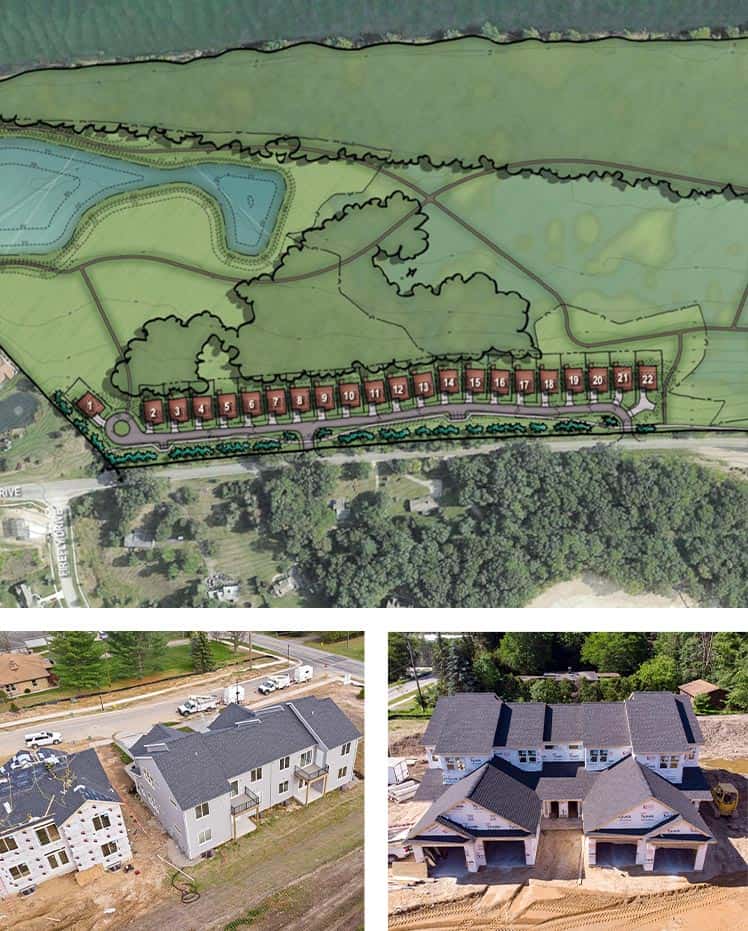 Map of new subdivision HOA management